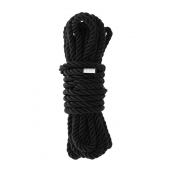 Черная веревка для шибари DELUXE BONDAGE ROPE - 5 м. - Dream Toys - купить с доставкой в Жуковском