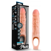 Телесный реалистичный фаллоудлинитель 9 Inch Silicone Cock Sheath Penis Extender - 22,86 см. - Blush Novelties - в Жуковском купить с доставкой