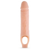 Телесный реалистичный фаллоудлинитель 10 Inch Silicone Cock Sheath Penis Extender - 25,4 см. - Blush Novelties - в Жуковском купить с доставкой