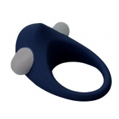 Гладкое синее эрекционное виброкольцо STIMU RING - Dream Toys - в Жуковском купить с доставкой