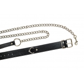 Черный ошейник с поводком Wild - Lola Games - купить с доставкой в Жуковском