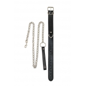 Черный ошейник с поводком Wild - Lola Games - купить с доставкой в Жуковском