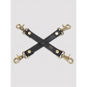 Черный фиксатор для манжет Bound to You Faux Leather Hogtie - Fifty Shades of Grey - купить с доставкой в Жуковском