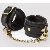 Черные наручники Bound to You Faux Leather Wrist Cuffs - Fifty Shades of Grey - купить с доставкой в Жуковском