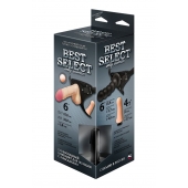 Черный пояс для женщин BEST SELECT с 3 насадками - LOVETOY (А-Полимер) - купить с доставкой в Жуковском