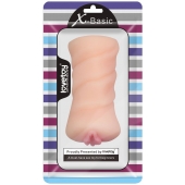Телесный мастурбатор-вагина X-Basic Pocket Pussy без вибрации - Lovetoy - в Жуковском купить с доставкой