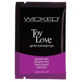 Лубрикант на водной основе для использования с игрушками WICKED Toy Love - 3 мл. - Wicked - купить с доставкой в Жуковском