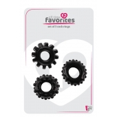 Набор из 3 черных эрекционных колец SET OF 3 COCKRINGS - Dream Toys - в Жуковском купить с доставкой