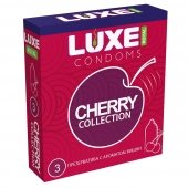 Презервативы с ароматом вишни LUXE Royal Cherry Collection - 3 шт. - Luxe - купить с доставкой в Жуковском