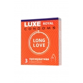 Презервативы с продлевающим эффектом LUXE Royal Long Love - 3 шт. - Luxe - купить с доставкой в Жуковском