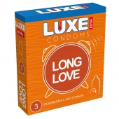 Презервативы с продлевающим эффектом LUXE Royal Long Love - 3 шт. - Luxe - купить с доставкой в Жуковском