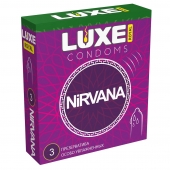 Презервативы с увеличенным количеством смазки LUXE Royal Nirvana - 3 шт. - Luxe - купить с доставкой в Жуковском