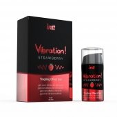Жидкий интимный гель с эффектом вибрации Vibration! Strawberry - 15 мл. - INTT - купить с доставкой в Жуковском