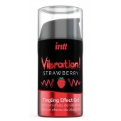 Жидкий интимный гель с эффектом вибрации Vibration! Strawberry - 15 мл. - INTT - купить с доставкой в Жуковском