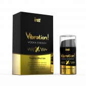 Жидкий интимный гель с эффектом вибрации Vibration! Vodka Energy - 15 мл. - INTT - купить с доставкой в Жуковском