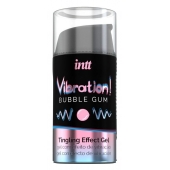 Жидкий интимный гель с эффектом вибрации Vibration! Bubble Gum - 15 мл. - INTT - купить с доставкой в Жуковском
