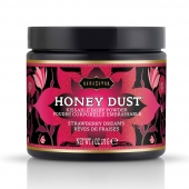 Пудра для тела Honey Dust Body Powder с ароматом клубники - 170 гр. - Kama Sutra - купить с доставкой в Жуковском