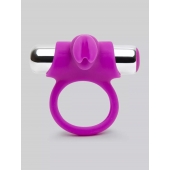 Лиловое виброкольцо с пультом ДУ Remote Control Cock Ring - Happy Rabbit - в Жуковском купить с доставкой
