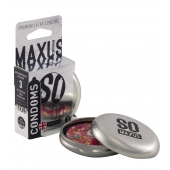 Экстремально тонкие презервативы в железном кейсе MAXUS Extreme Thin - 3 шт. - Maxus - купить с доставкой в Жуковском