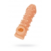 Телесная закрытая насадка с пупырышками Cock Sleeve Size M - 15,6 см. - KOKOS - в Жуковском купить с доставкой