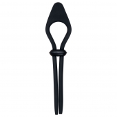 Черное эрекционное лассо с вибропулей Black Tie Affair - Zero Tolerance - в Жуковском купить с доставкой