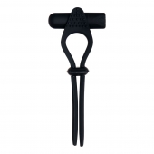 Черное эрекционное лассо с вибропулей Black Tie Affair - Zero Tolerance - в Жуковском купить с доставкой
