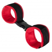 Красно-черные велюровые оковы Anonymo - ToyFa - купить с доставкой в Жуковском
