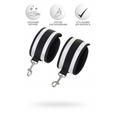 Серебристо-черные наручники Anonymo - ToyFa - купить с доставкой в Жуковском