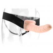 Полый страпон 8  Hollow Strap-On телесного цвета - 19 см. - Pipedream - купить с доставкой в Жуковском