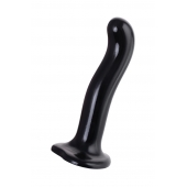 Черный стимулятор для пар P G-Spot Dildo Size L - 19 см. - Strap-on-me - в Жуковском купить с доставкой