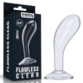 Прозрачный стимулятор простаты Flawless Clear Prostate Plug - 15 см. - Lovetoy - в Жуковском купить с доставкой