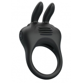Черное эрекционное кольцо с вибрацией Davion - Baile - в Жуковском купить с доставкой