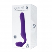 Фиолетовый безремневой страпон Queens L - Adrien Lastic - купить с доставкой в Жуковском