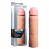Телесная фаллическая насадка на пенис Magnum Xtender - 23 см. - Blush Novelties - в Жуковском купить с доставкой