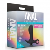 Черный анальный вибратор Silicone Vibrating Prostate Massager 01 - 10,8 см. - Blush Novelties - в Жуковском купить с доставкой