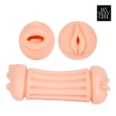 Двусторонний мастурбатор - ротик и вагина - Bior toys - в Жуковском купить с доставкой
