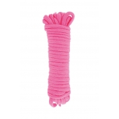 Розовая веревка для связывания Sweet Caress Rope - 10 метров - Sweet Caress - купить с доставкой в Жуковском