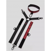 Ошейник с наручниками Reversible Faux Leather Collar and Wrist - Fifty Shades of Grey - купить с доставкой в Жуковском