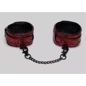 Красно-черные оковы Reversible Faux Leather Ankle Cuffs - Fifty Shades of Grey - купить с доставкой в Жуковском