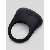Черное эрекционное виброкольцо Sensation Rechargeable Vibrating Love Ring - Fifty Shades of Grey - в Жуковском купить с доставкой