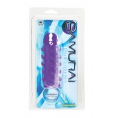 Закрытая фиолетовая насадка с пупырышками SAMURAI PENIS SLEEVE PURPLE - 14,5 см. - NMC - в Жуковском купить с доставкой