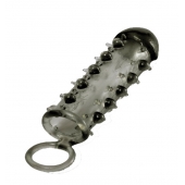 Дымчатая стимулирующая насадка с закрытой головкой SAMURAI PENIS SLEEVE BLACK - 14,5 см. - NMC - в Жуковском купить с доставкой