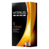 Ребристые презервативы VITALIS PREMIUM ribbed - 12 шт. - Vitalis - купить с доставкой в Жуковском