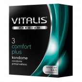 Контурные презервативы VITALIS PREMIUM comfort plus - 3 шт. - Vitalis - купить с доставкой в Жуковском