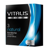 Классические презервативы VITALIS PREMIUM natural - 3 шт. - Vitalis - купить с доставкой в Жуковском