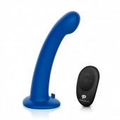 Синяя насадка Remote Control P-Spot G-Spot с черными трусиками - 20 см. - Pegasus - купить с доставкой в Жуковском