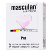 Супертонкие презервативы Masculan Pur - 3 шт. - Masculan - купить с доставкой в Жуковском