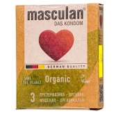 Экологически чистые презервативы Masculan Organic - 3 шт. - Masculan - купить с доставкой в Жуковском