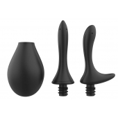 Черный анальный душ Nexus Anal Douche Set с 2 сменными насадками - Nexus Range - купить с доставкой в Жуковском
