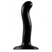 Черный фаллоимитатор-насадка Strap-On-Me P G spot Dildo size S - 16,4 см. - Strap-on-me - купить с доставкой в Жуковском